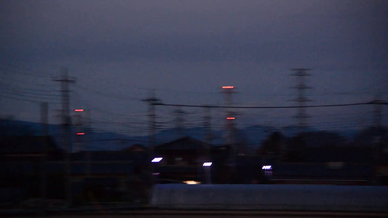 太田の鉄塔航空障害灯点滅