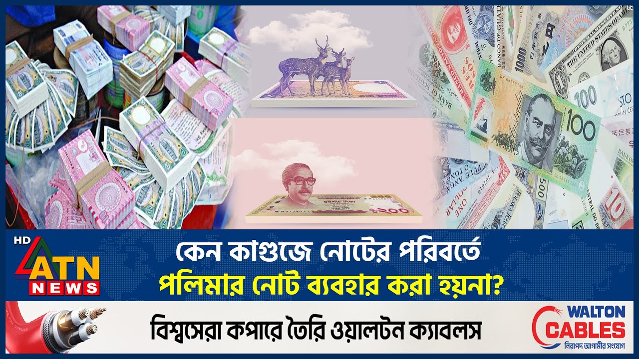 কেন কাগুজে নোটের পরিবর্তে পলিমার নোট ব্যবহার করা হয়না? | Polymer Bank Note | Bangladesh | ATN News