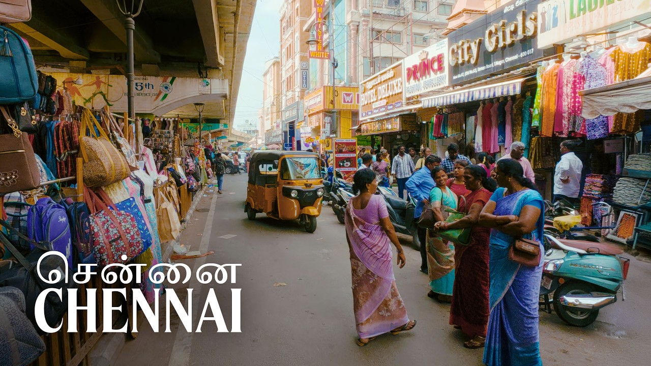 Ranganathan Street, T. Nagar, Chennai · India’s Ultimate Shopping Experience · 4K Walking Tour