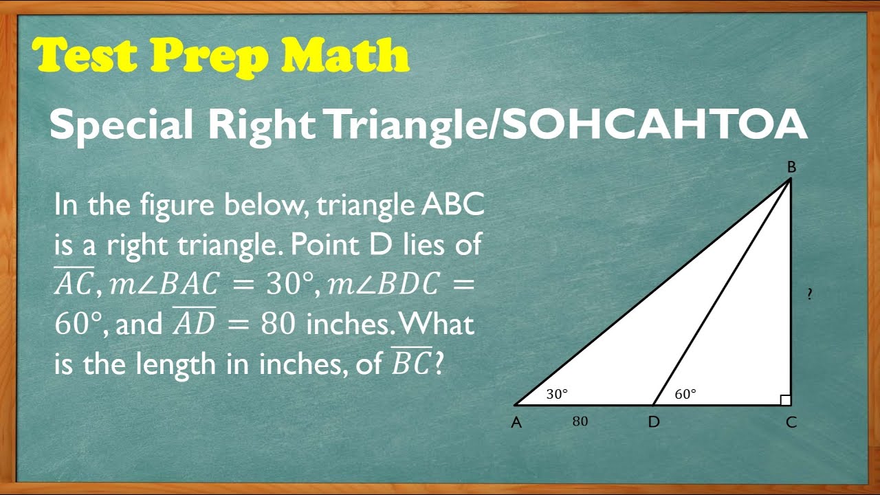 Special Right Triangle | Math tutorial for the ACT®