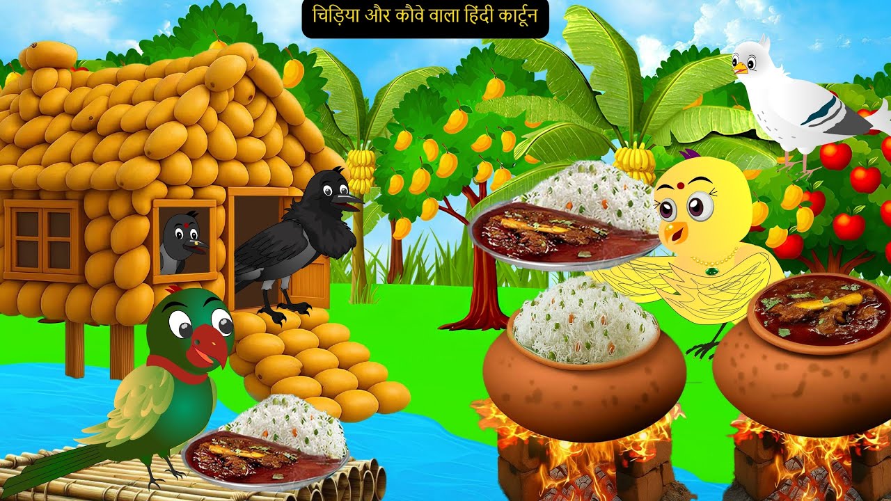 Chidiya Wala Cartoon|कार्टून |Rano Chidiya Ki New Hindi Kahaniyan |NEW Episode Chidiya Kauwa Kahani