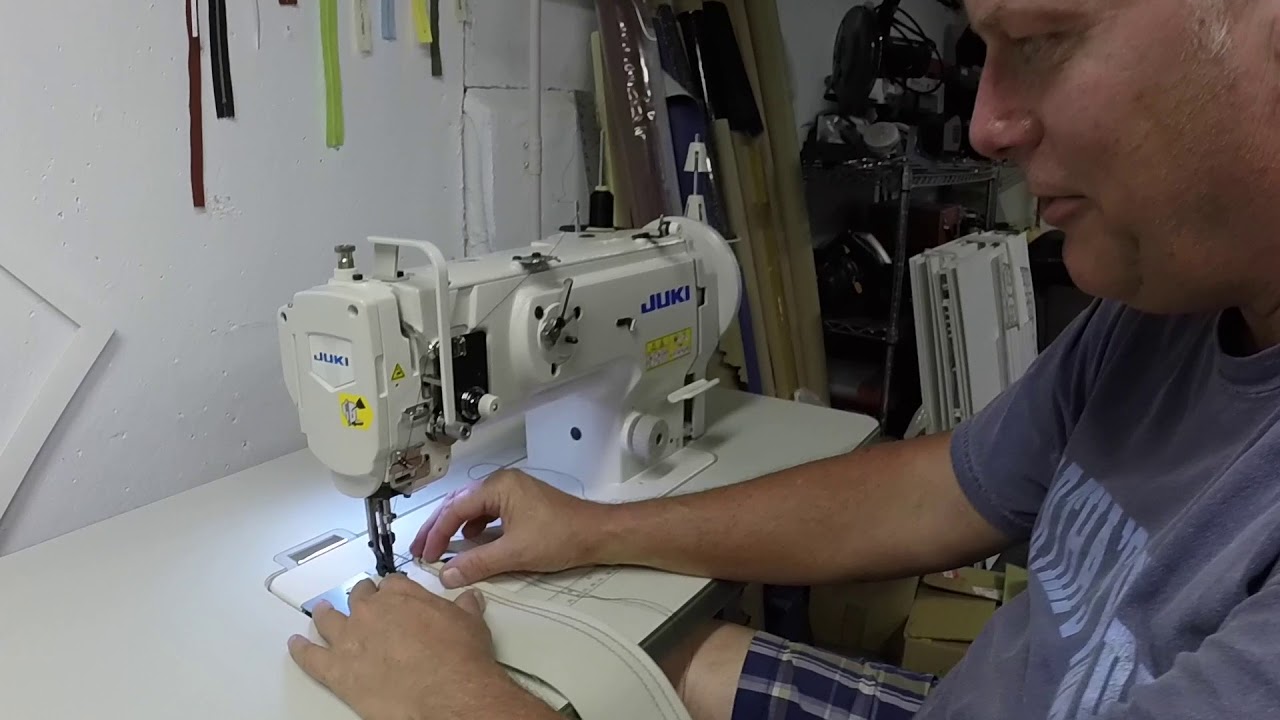 Got a new Juki walking foot sewing machine to do car upholstery