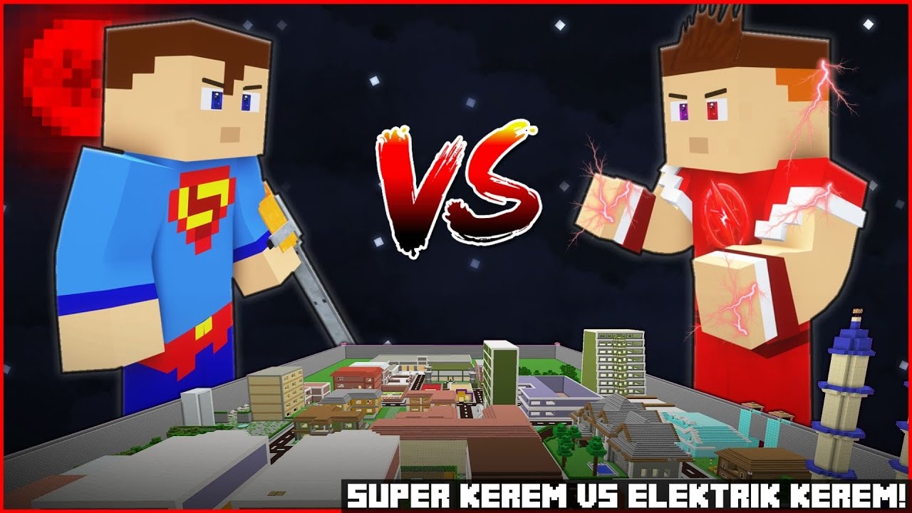SÜPER KEREM VS KÖTÜ ELEKTRİK ADAM KEREM! 😱 - Minecraft ZENGİN FAKİR HAYATI