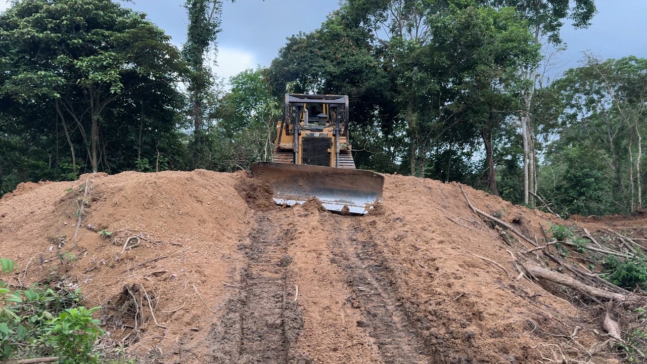 Perfect Steps to Repair Plantation Roads with Bulldozer D6R XL