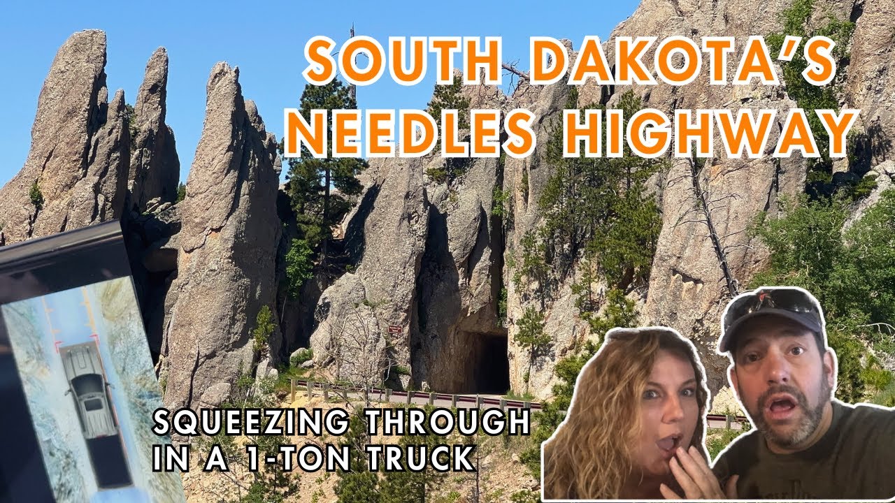 Driving Needles Highway & its Small Tunnels in a 1-ton truck