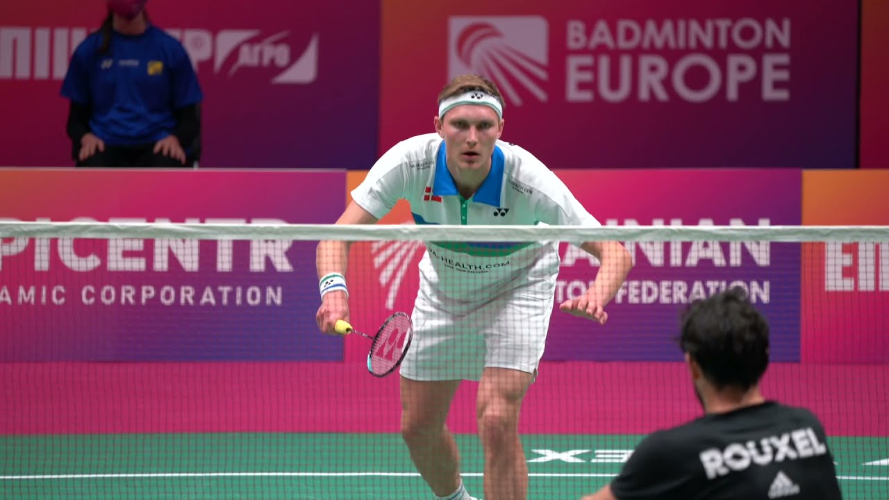 European Badminton Championship 2021 : QUATER FINAL- VIKTOR AXELSEN [1] vs THOMAS ROUXEL