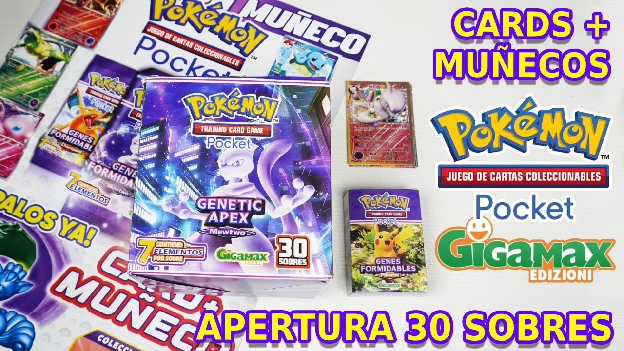 CARDS POKÉMON TCG POCKET de Gigamax Edizioni: Apertura 30 sobres (Colección Alternativa)