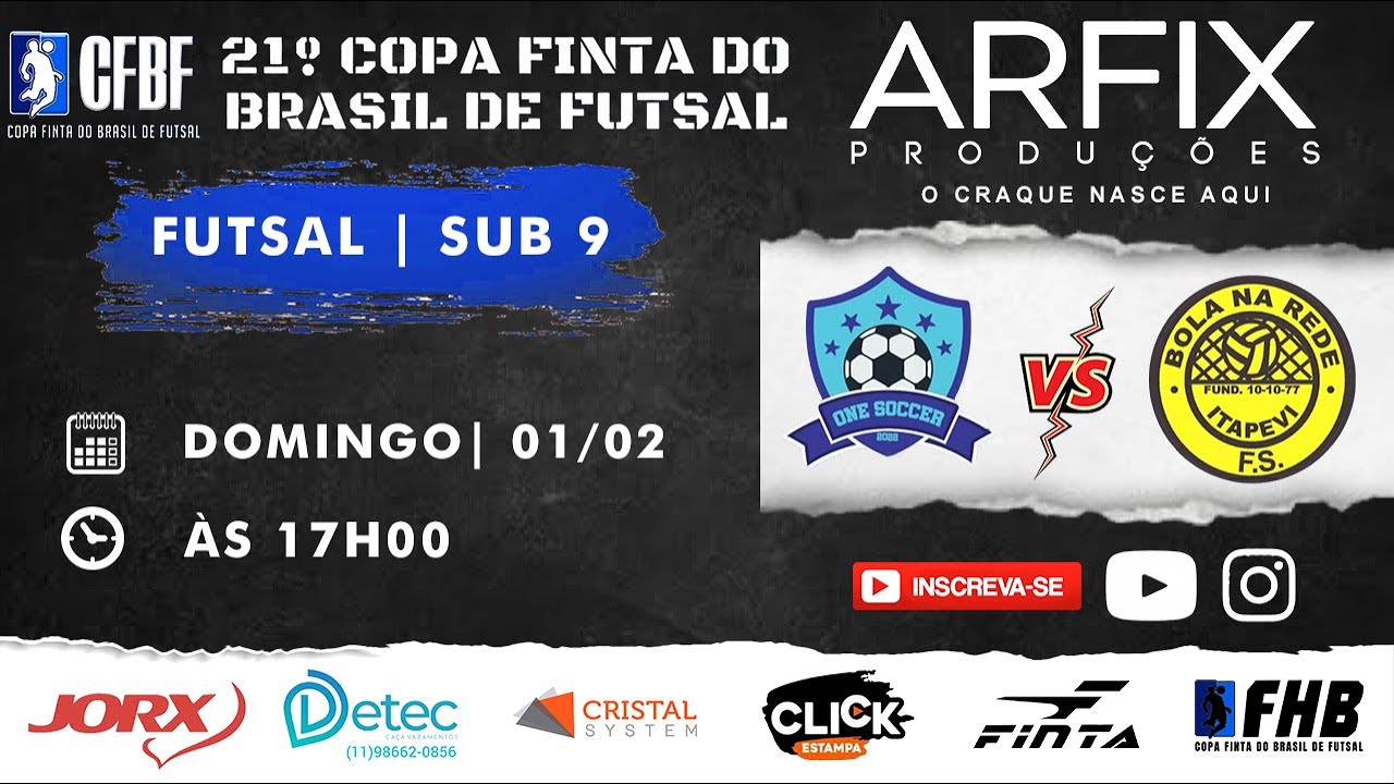 ONE SOCCER x BOLA NA REDE | FUTSAL - SUB 9
