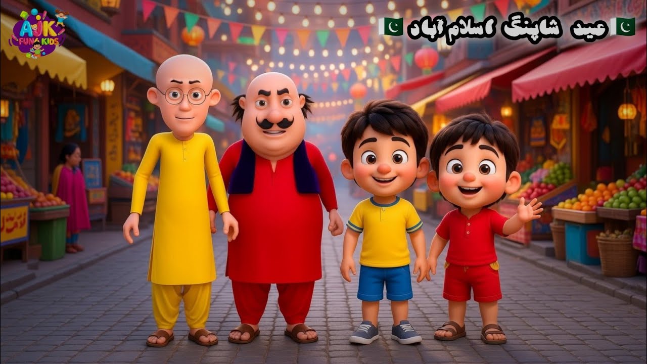 Motu & Patlu || Shiraz & Rab Nawaz || Eid Shopping || 🇵🇰Islamabad🇵🇰 || Ajk Fun4 kids 