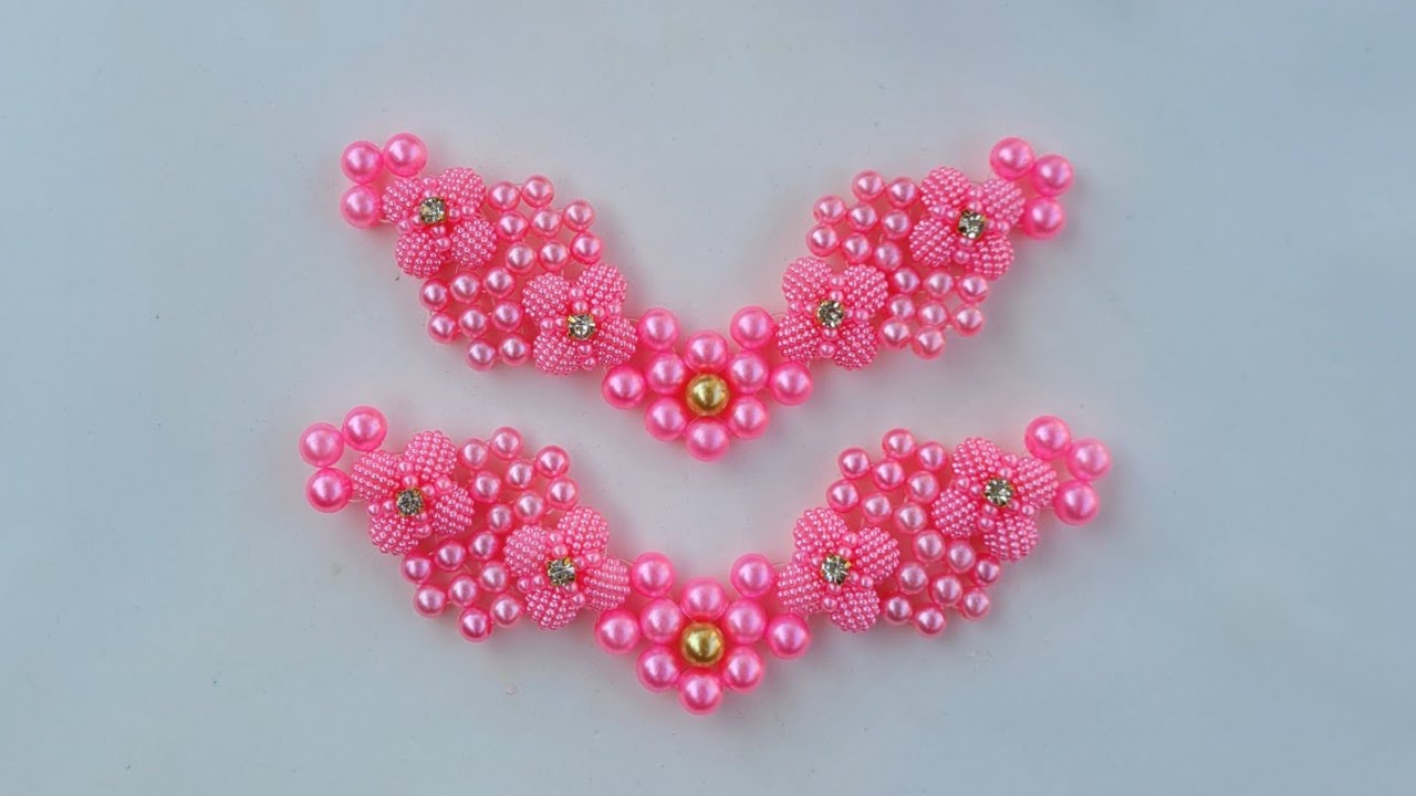 Trama de Pérolas Encantada - Chinelos Bordados com Pérolas