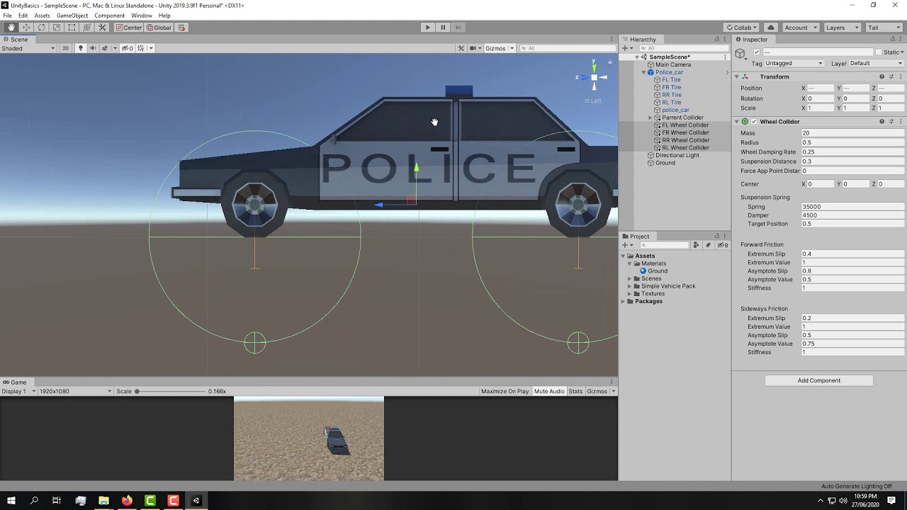 Car Physics from scratch. Unity 3d Car Game Tutorial in Urdu. Unity 3d Car Game Tutorial in Hindi.