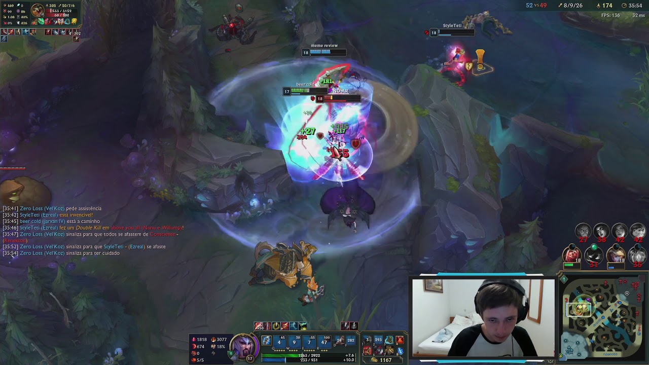 COMPILADO DO DIA EM LOL 