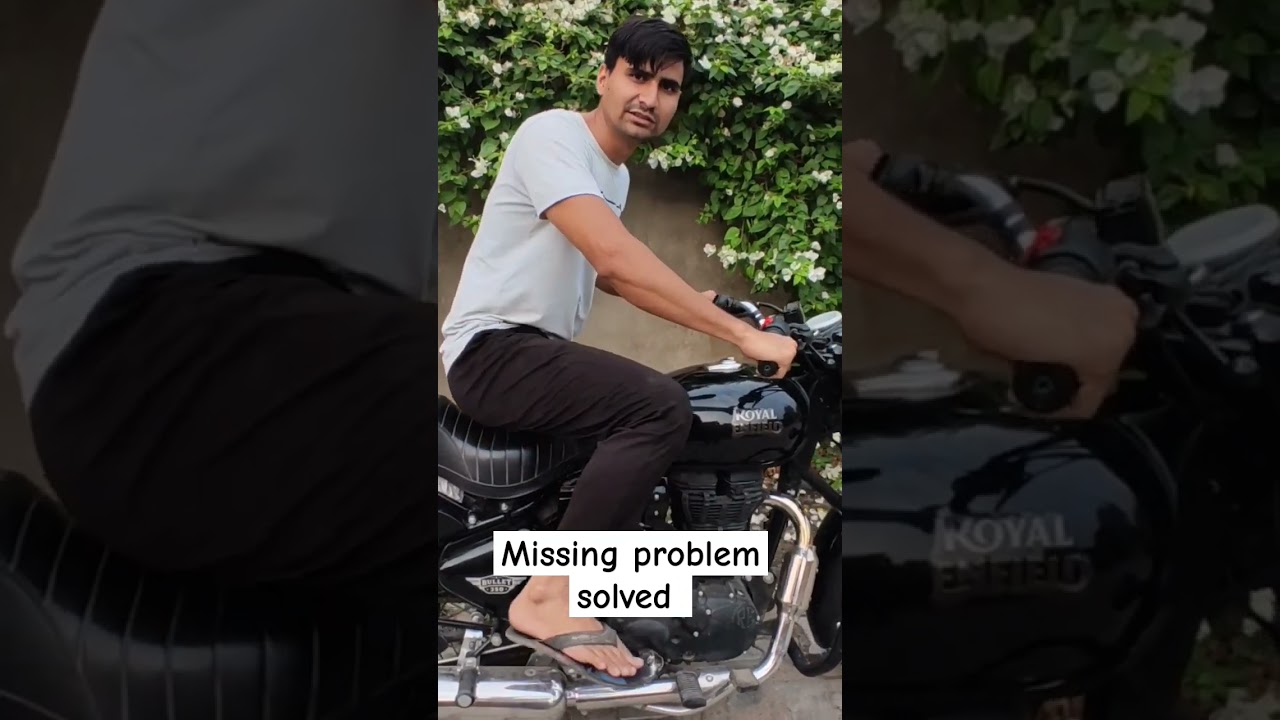 black bullet missing problem solved #bullet #royalenfield #bullet350