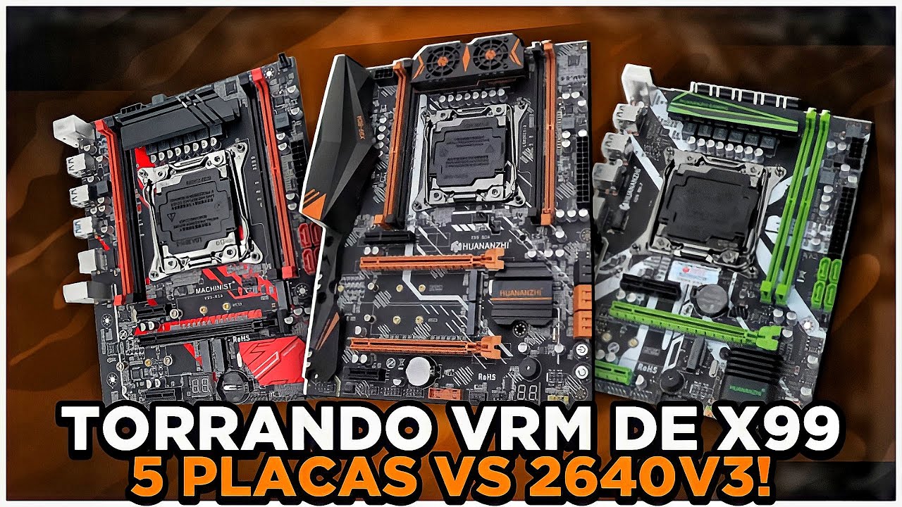 Vai comprar XEON? Veja isso Antes! E5 2640V3 Unlock Turbo Boost em 5 PLACAS do Aliexpress! VRM X99