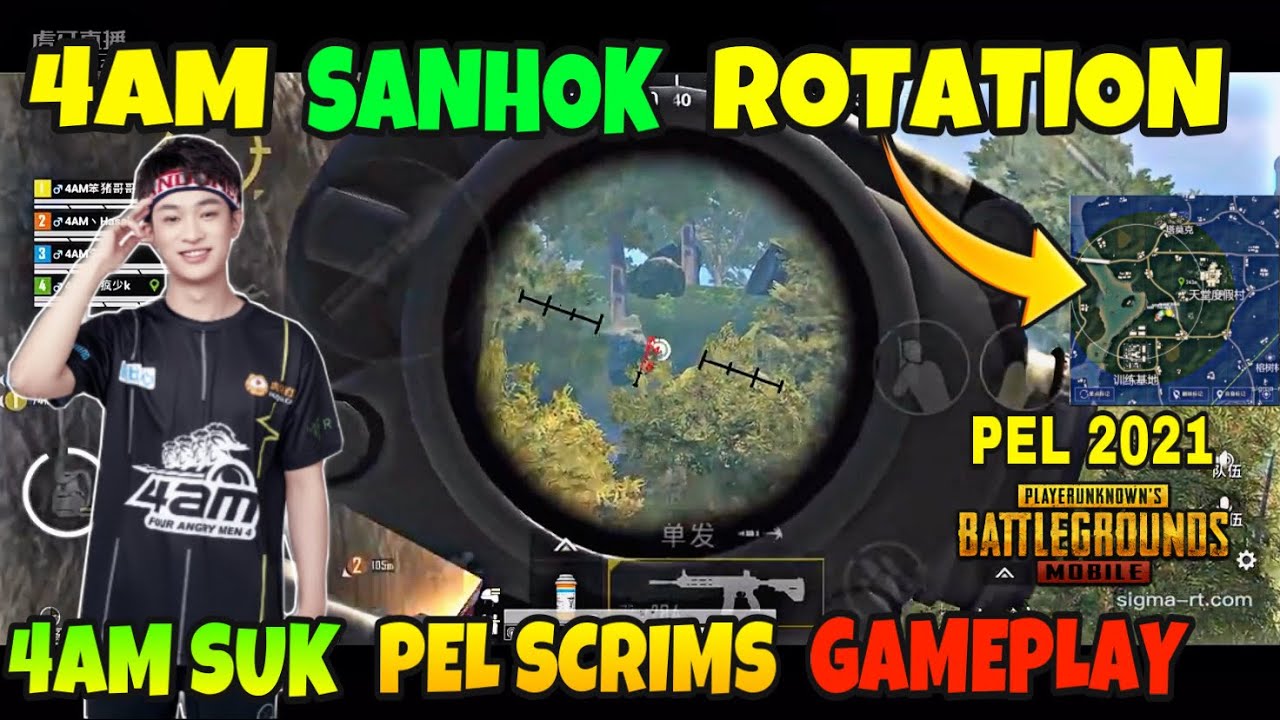 4AM Suk PEL scrims gameplay | 4AM amazing sanhok rotation | 4am suk gameplay | 4am suk pubg | 4am |