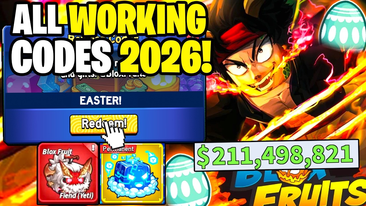 *NEW* ALL WORKING CODES FOR BLOX FRUITS IN 2026! ROBLOX BLOX FRUITS CODES