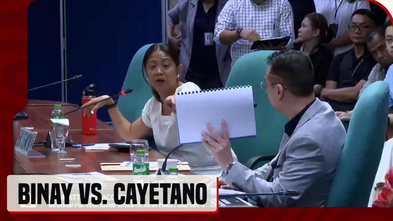 Binay at Cayetano, nagkasagutan sa pagdinig ukol sa bagong Senate building