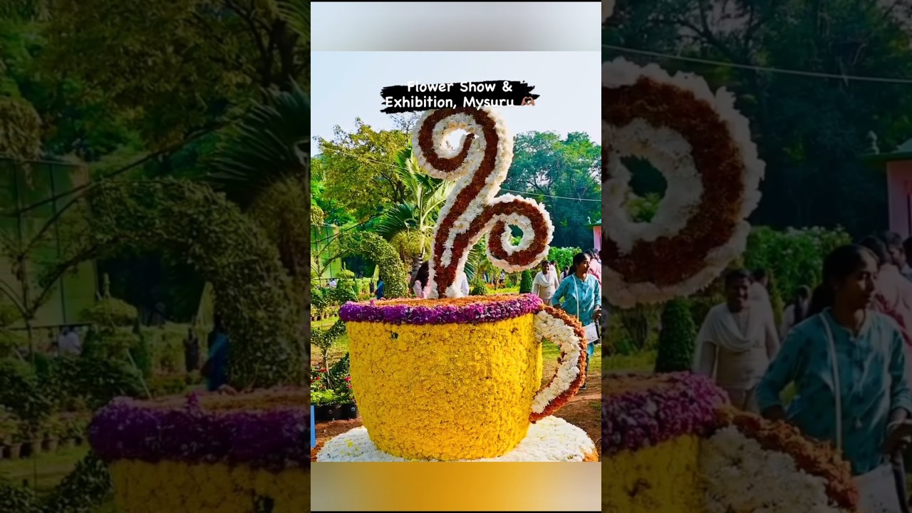 Mysore flower show 2025#dasara#karnatakatourism#mysuru#trendingnow#shortsfeed#shorts#viral