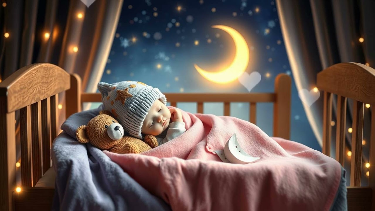🌙 Dreamy Rainfall 💖 Baby Sleep Music That Works Fast 💤