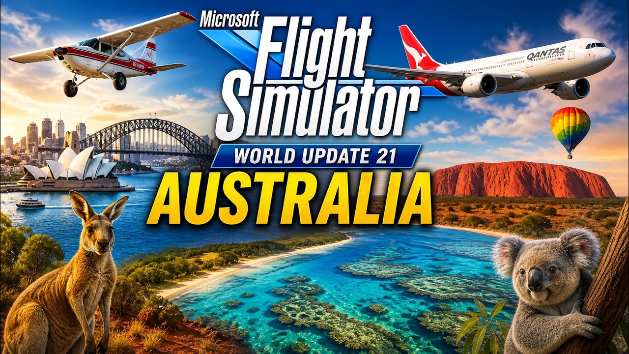 Австралийское утреннее телевидение объявляет о выходе обновления MSFS World Update 21 для Австрал...
