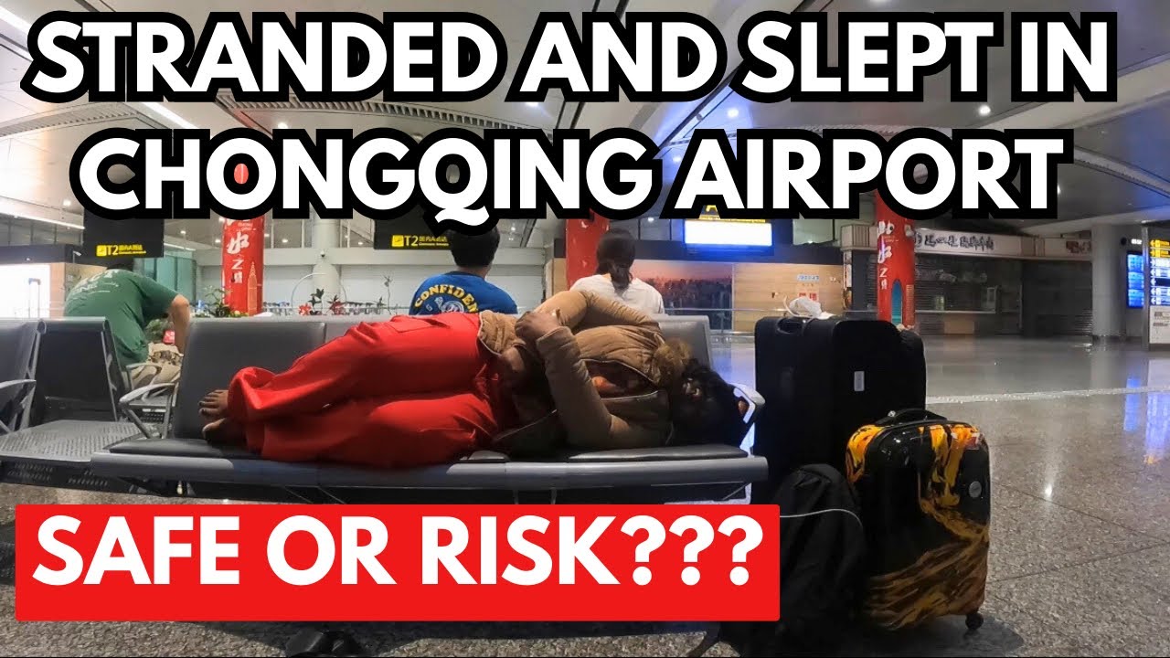 Fly with me from Shanghai to Chongqing, Spending the Night at Chongqing Airport 🇨🇳 | Safe or Risk?