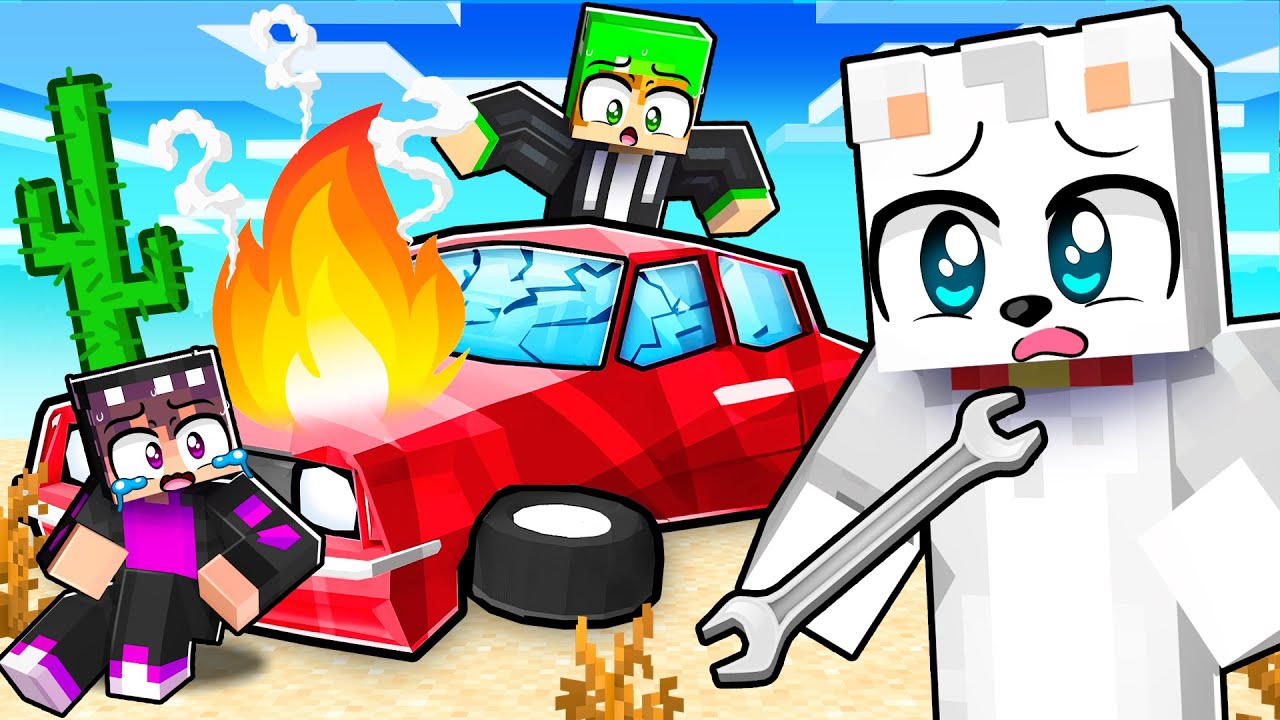 ¡Hicimos un VIAJE LARGO por el Desierto en Minecraft!