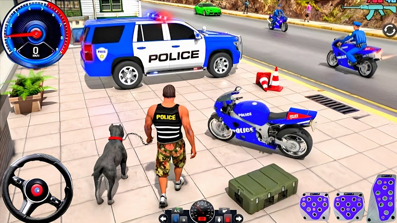 🚓 Police Car Chase Simulator 3D Game - Real Cop Cars Driving Simulator - Andriod Gameplay 