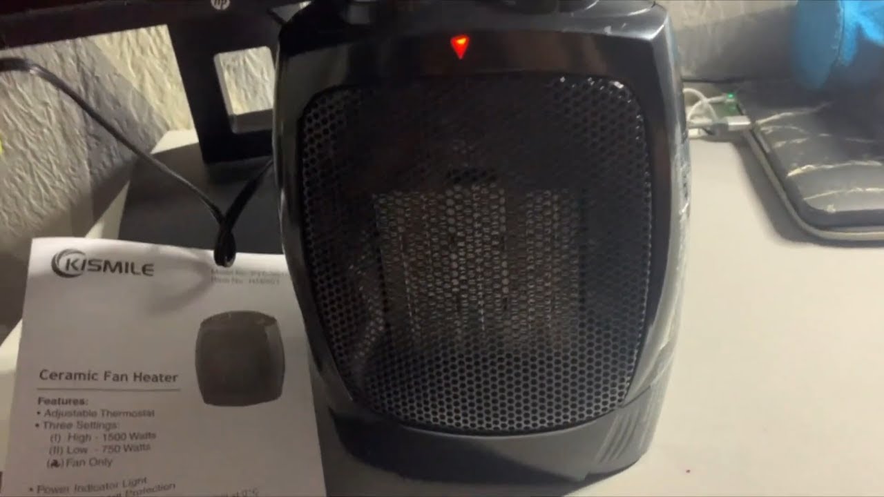 Kismile Small Space Heater Review & Instructions Manual | Electric Portable Heater Fan for Home