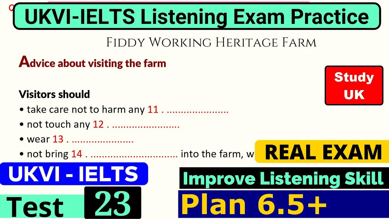 UKVI IELTS Listening Practice Test 2024 With Answers [ Test - 23 ]