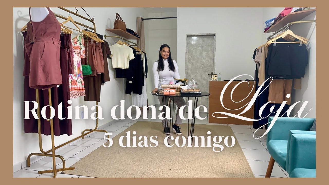 ROTINA de UMA DONA de LOJA FÍSICA e ONLINE!
