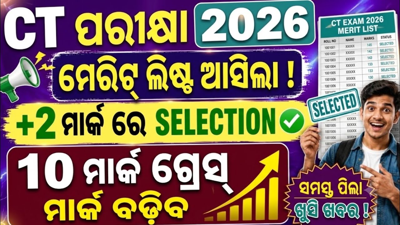 CT EXAM 2026//CT NEW UPDATE //CT UPDATE//GRACE MARK//1ST SELECTION// REQUIRED CERTIFICATE //💐🎉