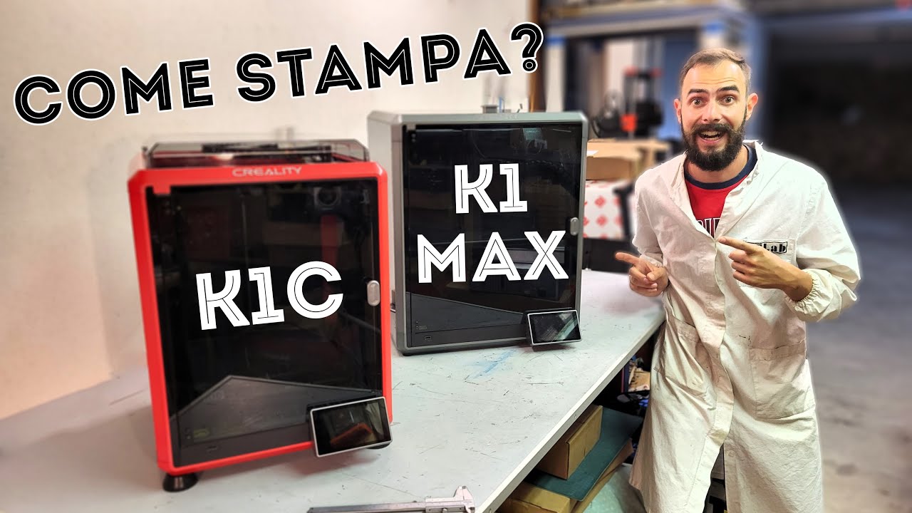 Stampanti 3D a Confronto K1C vs. K1MAX Creality con Tanti Problemi Risolti!
