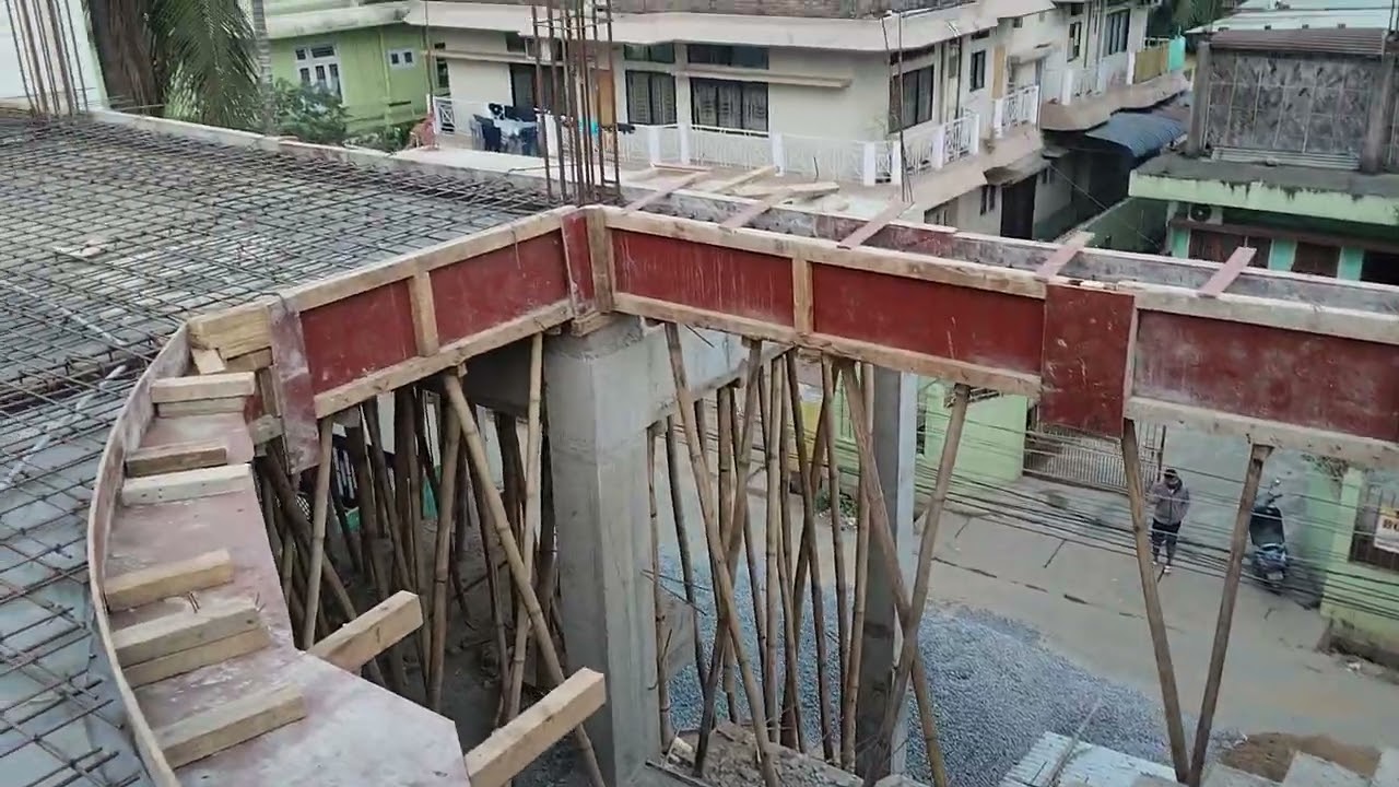 Rod slab binding with 2 staircase & 1 lift Residential Building 