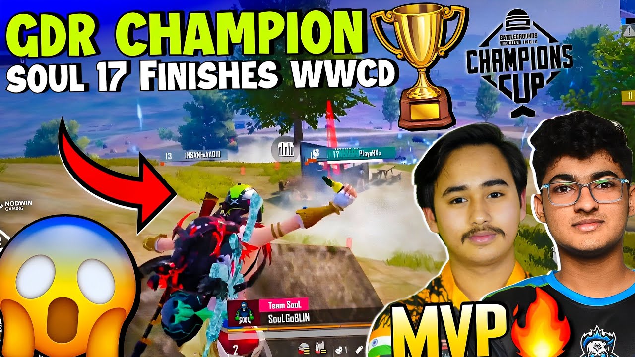 GDR Champion 🏆 SouL 17 Kills Chicken Dinner 🚀🔥