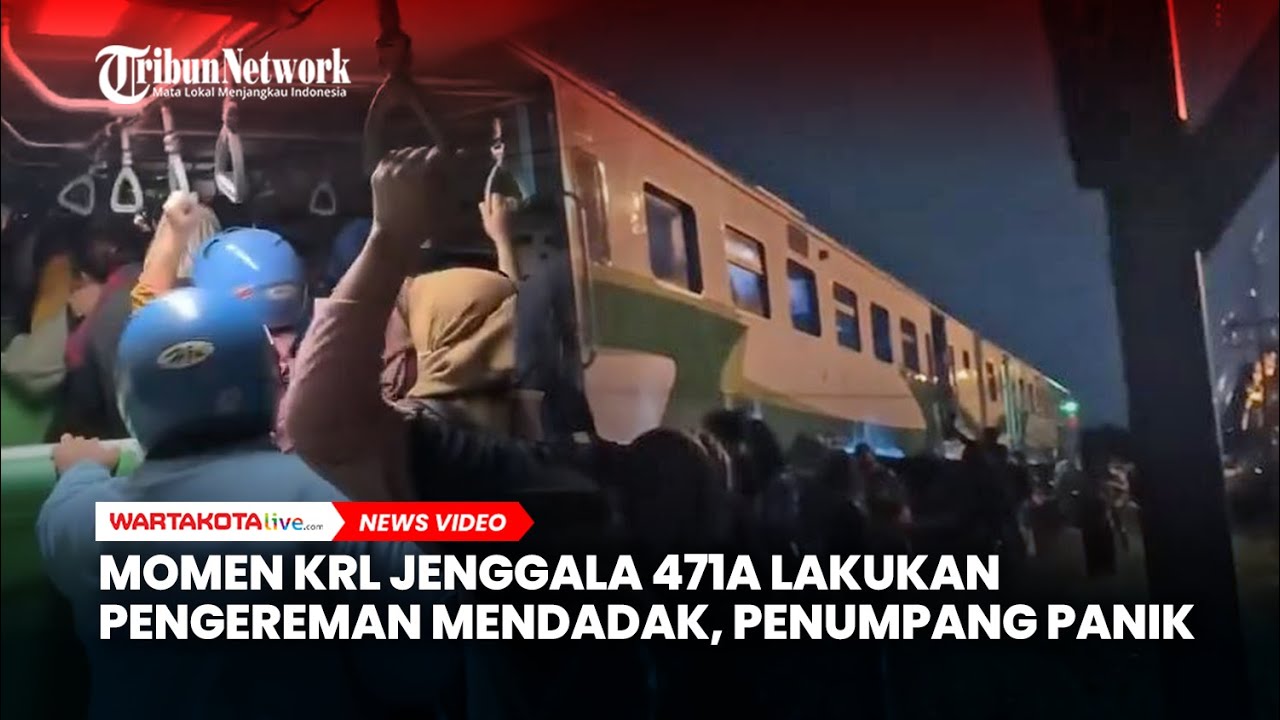Paniknya Penumpang KRL Jenggala 471A Saat Lakukan Pengereman Mendadak!