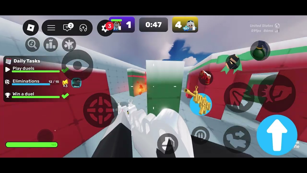 Roblox Rivals clutch with lag (NO AUTO)