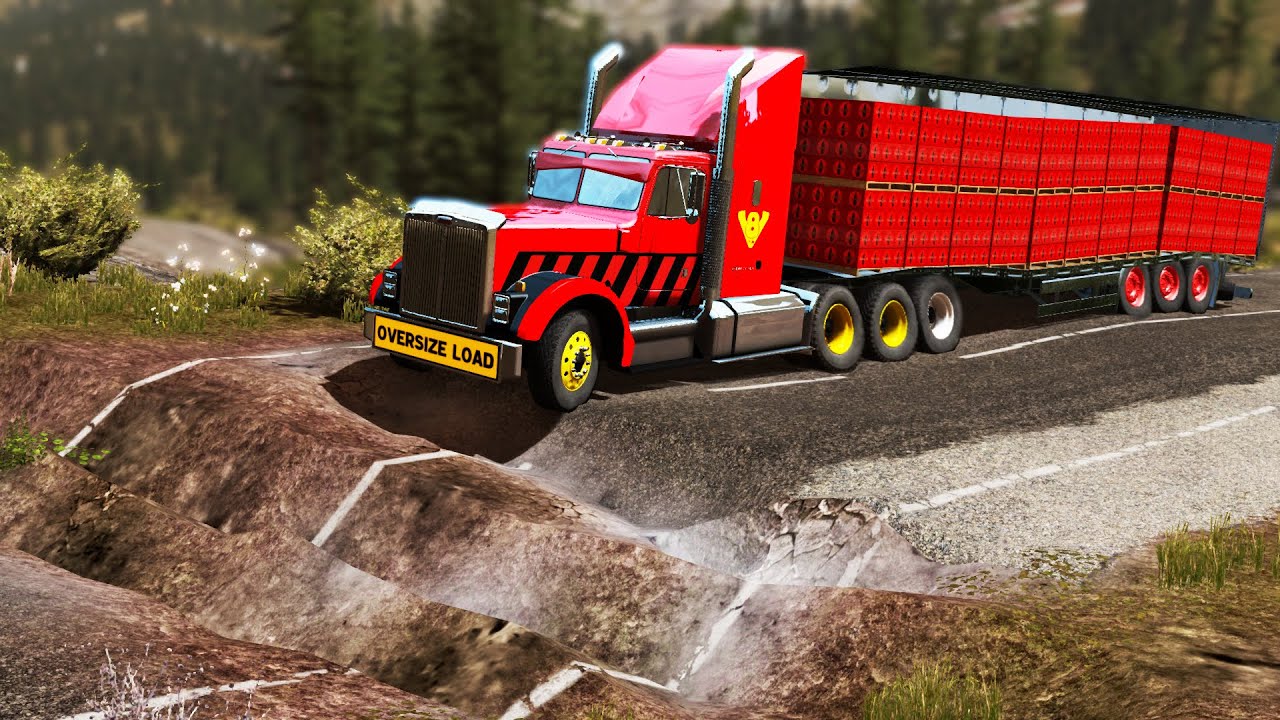 Trucks vs Potholes #40 | BeamNG.DRIVE