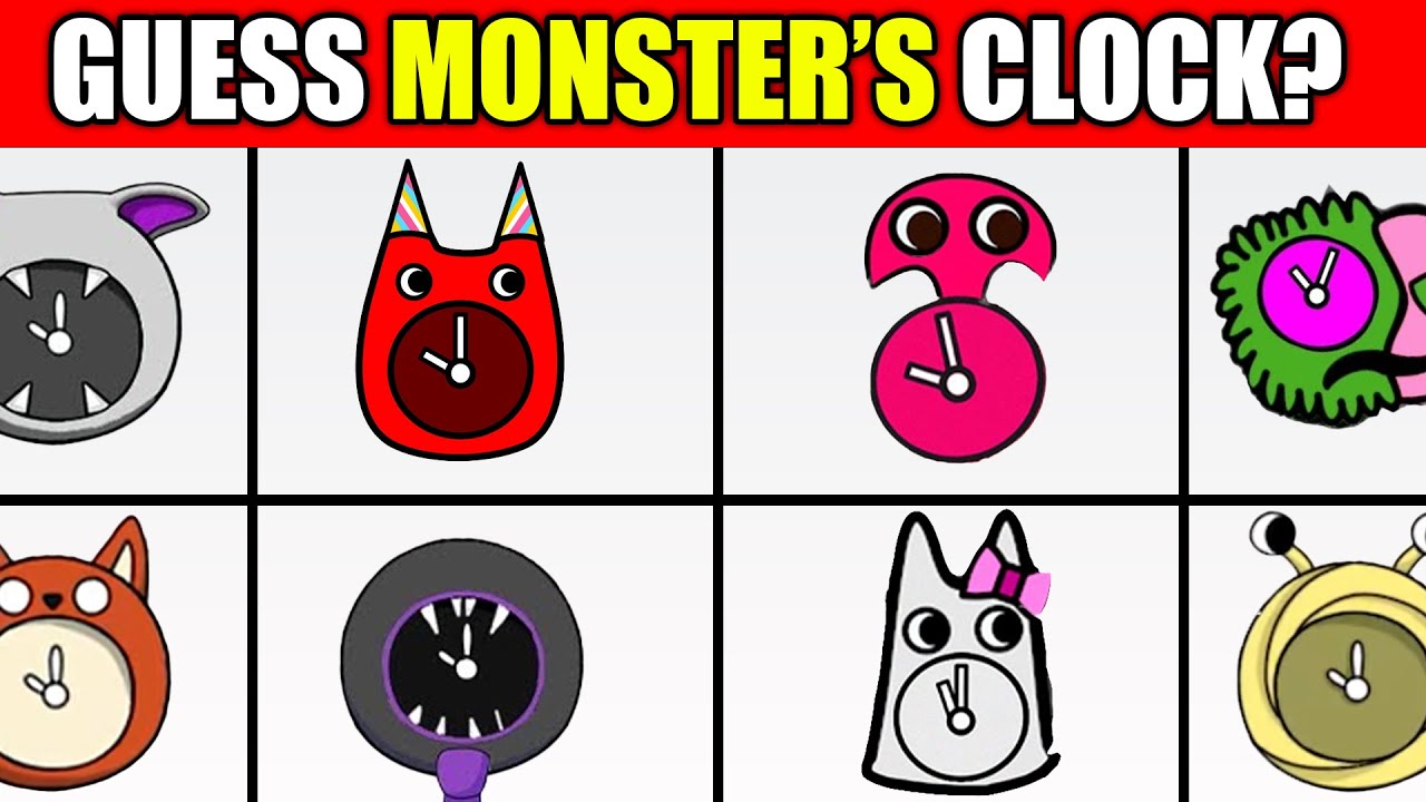 Guess The MONSTER By Clock Screen & EMOJI | GARTEN OF BANBAN 4, 5, 6, 7 | SIR DADADOO, Syringeon