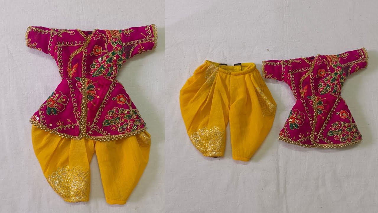 Yugal Jodi Shri Krishna Dress || Rajasthani Dhoti Kurta For Krishna || Yugal Jodi Dress ||