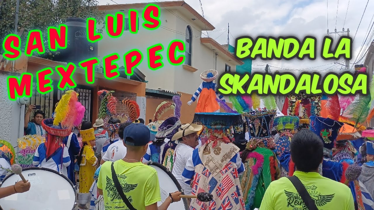 brinco de chinelos en san luis mextepec, zinacantepec al son de #banda la skandalosa