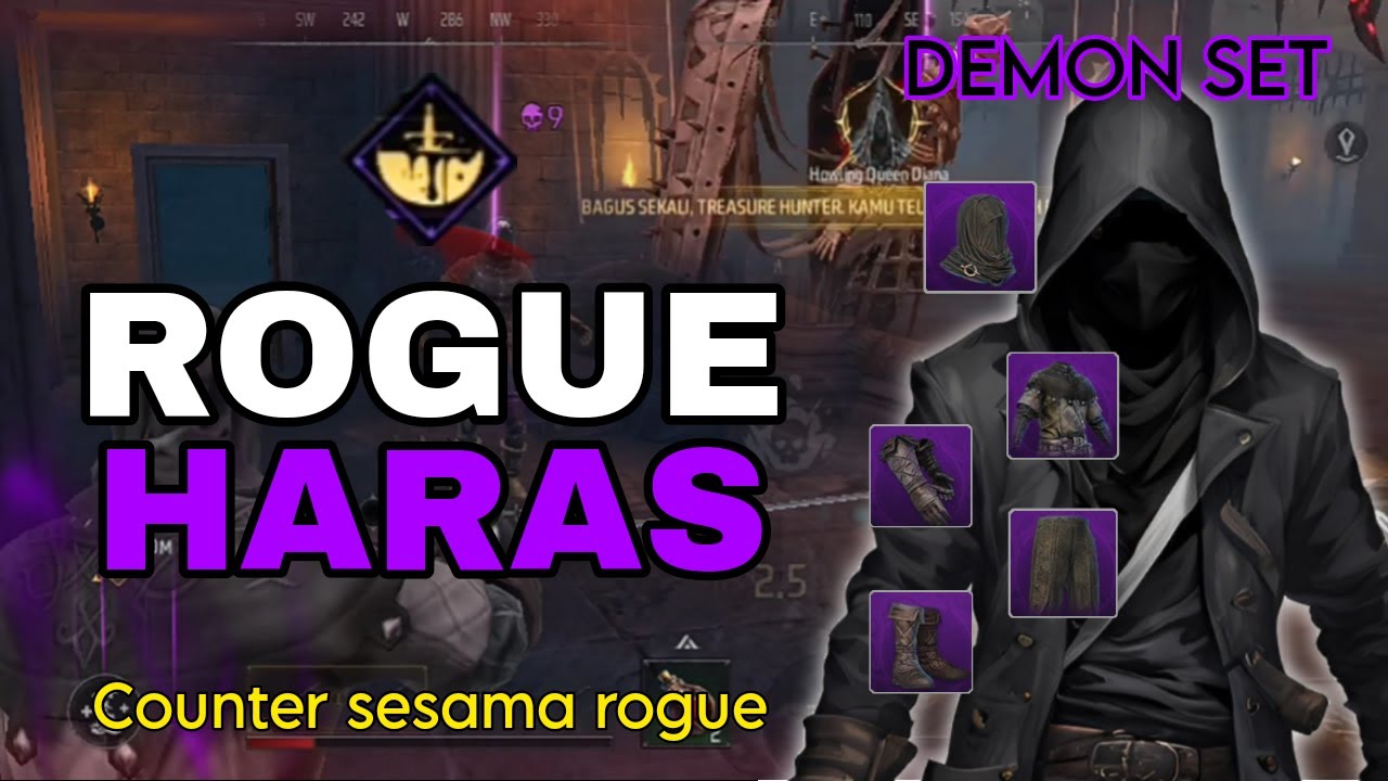 GOLD AND GLORY : SOLO ROGUE HARAS DEMON SET,  PK DAN WARDEN, PAKE INI BISA COUNTER RACUN ROGUE😱