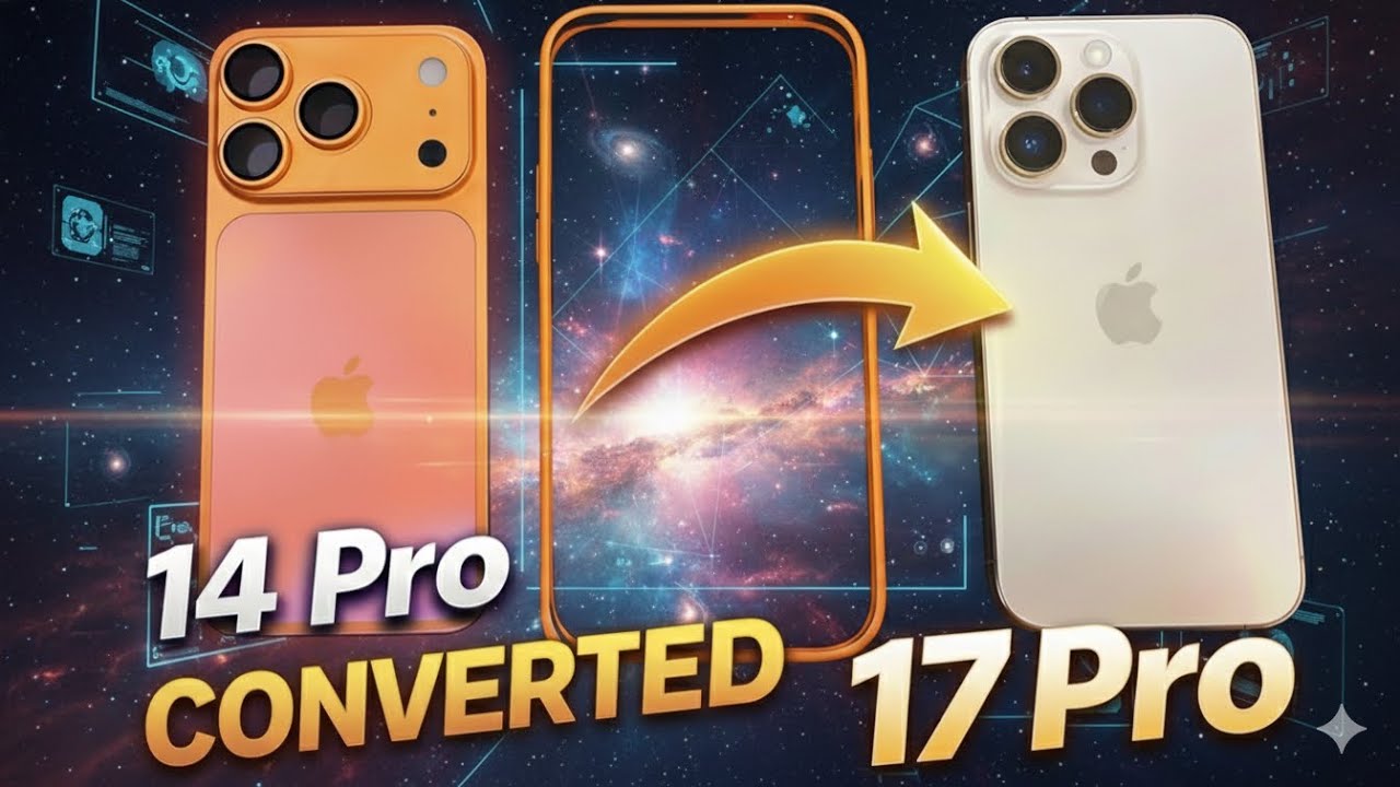 iPhone 14 Pro Converted to iPhone 17 Pro! ⚡ (Full Transformation) Housing & Camera Mod Guide