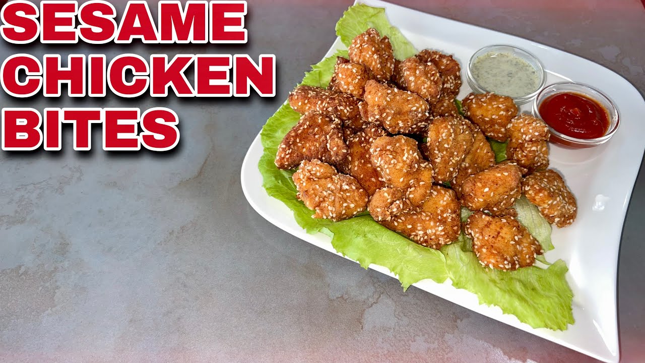 SESAME CHICKEN BITES - SNACK SUNDAY ( RAMADAN SPECIAL)