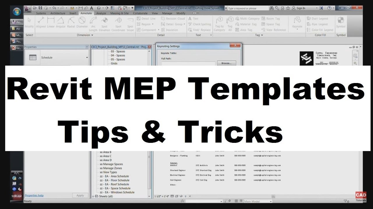 Revit MEP Templates Tips & Tricks
