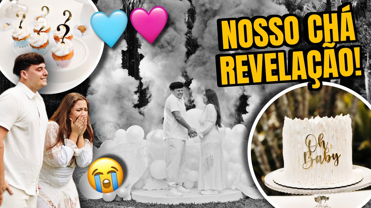 NOSSO CHÁ REVELAÇÃO COMPLETO *MUITO EMOCIONANTE 🩵🩷😭