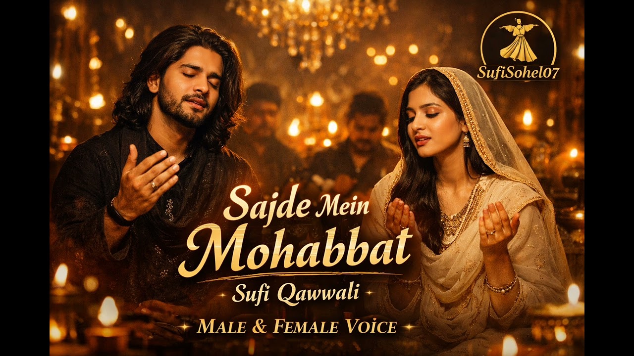 Sajde Mein Mohabbat | Aesthetic Sufi Qawwali | Male & Female Voice | Soulful Ishq