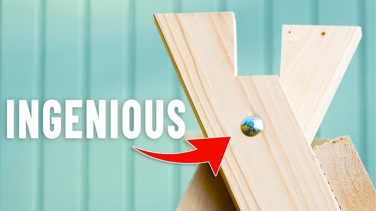 The PERFECT folding sawhorse and how to EASILY build one!