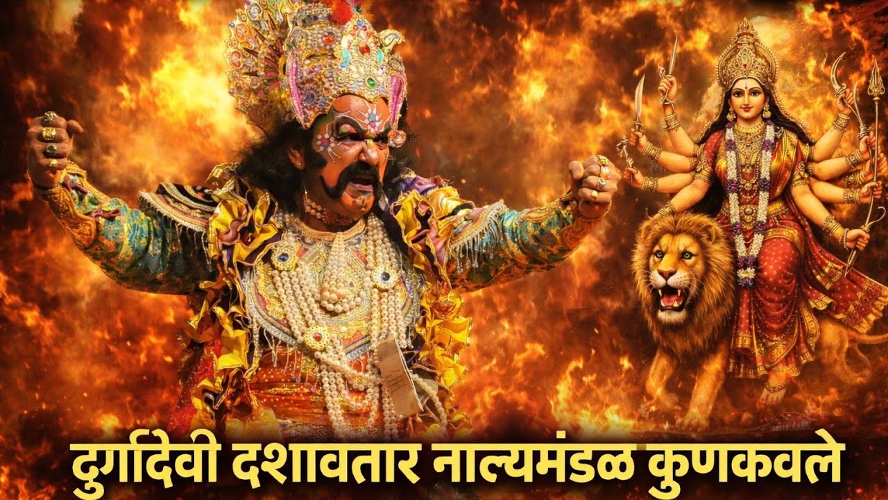 😍दुर्गादेवी दशावतार नाट्यमंडळ कुणकवळे 🥰 🔥आक्रमक खलनायकाचा प्रवेश🔥 #दशावतारनाटक #लोककला #वायरल 