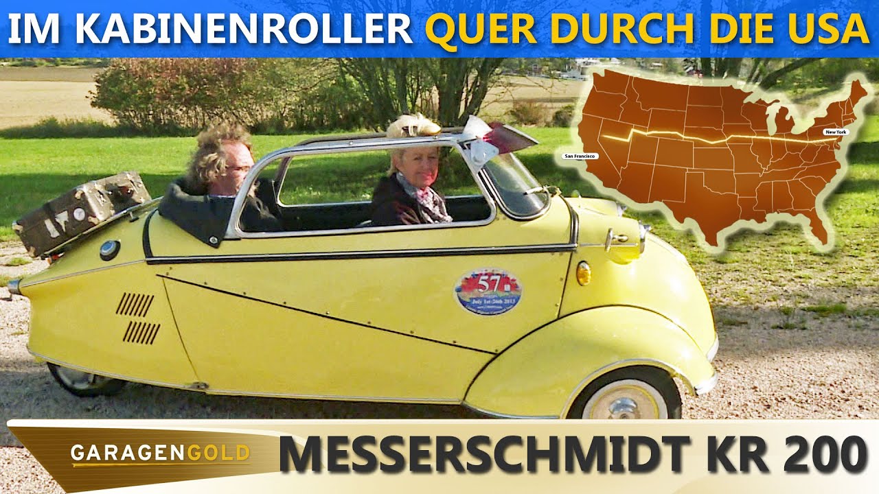 Quer durch die USA im Messerschmitt Kabinenroller | Garagengold