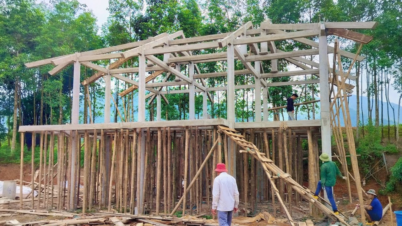 mẫu Nhà Sàn hình thức "Đơn Giản" giúp Tối Ưu Chi Phí vẫn đáp ứng đủ nhu cầu Bền Đẹp, Rộng Rãi..
